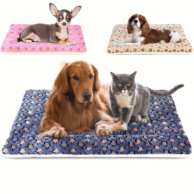 Pets Dog Bed Mat Crate Pad Soft Pet Bed Washable Crate Mat For Large MFeature:
 
 1. Ultra soft pet cushion, a cozy bed for your dog or cat.
 
 2. Warm soft Coral velvet makes this ultra comfortable for your pet.
 
 3. This blanket is Pets Dog Bed Mat