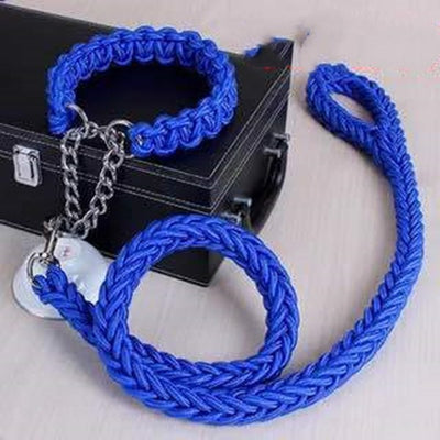 Nylon Pet Leash Medium And Large Dog CollarProduct information:


 Material: Nylon
 


 Product Category: Traction Belt
 
 Color: blue: A, black: B, red: C, purple: D, green: E, pink: F, red and black: G, bluNylon Pet Leash